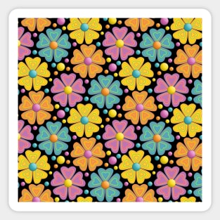 Floral Pattern Art Sticker